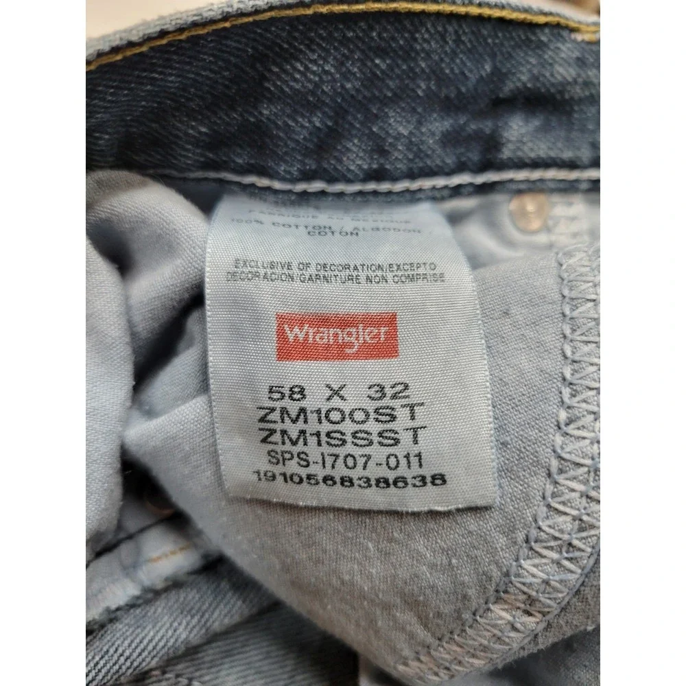 Wrangler Authentics Men's Jeans 58x32 Relaxed Fit Blue Denim Big Tall